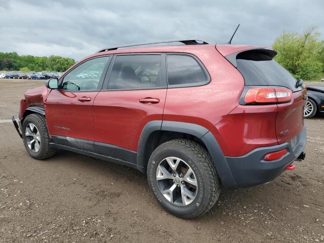 1C4PJMBS2EW130125 - 2014 JEEP CHEROKEE TRAILHAWK RED photo 2
