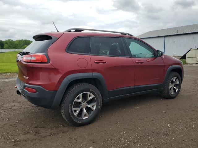 1C4PJMBS2EW130125 - 2014 JEEP CHEROKEE TRAILHAWK RED photo 3