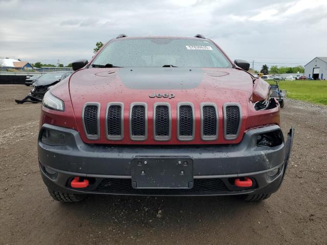 1C4PJMBS2EW130125 - 2014 JEEP CHEROKEE TRAILHAWK RED photo 5