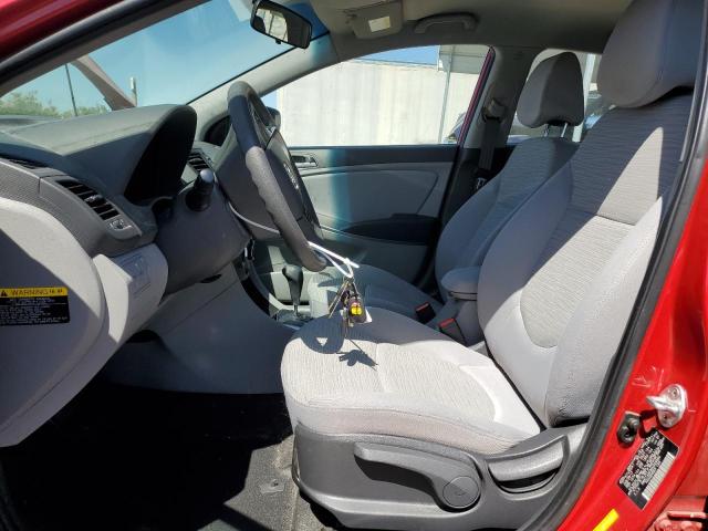 KMHCT4AE8HU349560 - 2017 HYUNDAI ACCENT SE RED photo 7