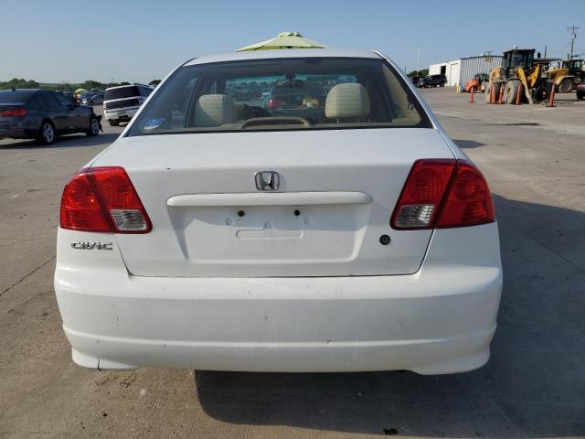 2HGES16345H632673 - 2005 HONDA CIVIC DX VP თეთრი ფოტო 6