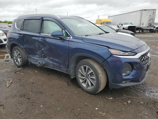 5NMS3CAD8LH257866 - 2020 HYUNDAI SANTA FE SEL BLUE photo 4