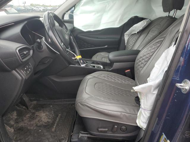 5NMS3CAD8LH257866 - 2020 HYUNDAI SANTA FE SEL BLUE photo 7