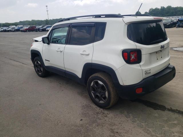 ZACCJBAB7HPG19688 - 2017 JEEP RENEGADE SPORT WHITE photo 2