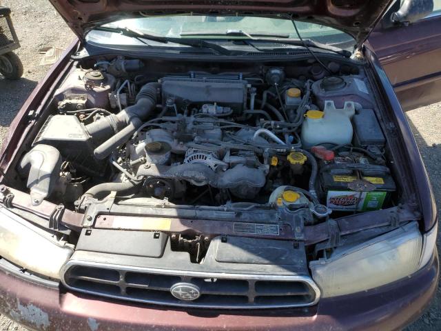 4S3BK4354X7304290 - 1999 SUBARU LEGACY L BURGUNDY photo 11