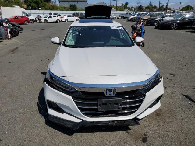 1HGCV3F5XNA012968 - 2022 HONDA ACCORD HYBRID EXL WHITE photo 5