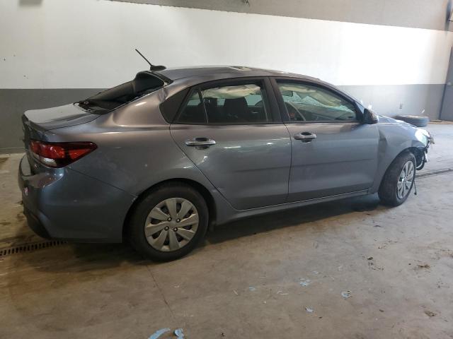 3KPA24AB6KE210974 - 2019 KIA RIO S GRAY photo 3