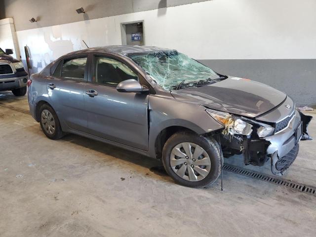 3KPA24AB6KE210974 - 2019 KIA RIO S GRAY photo 4