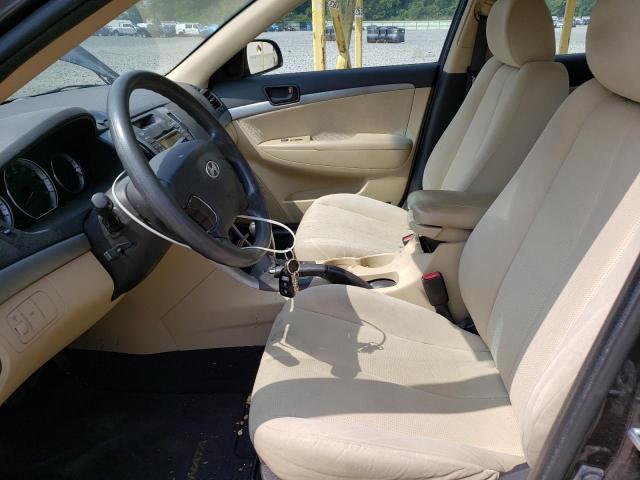 5NPET46C79H438584 - 2009 HYUNDAI SONATA GLS BROWN photo 7