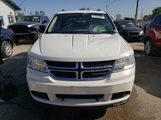 3C4PDCAB0JT311047 - 2018 DODGE JOURNEY SE WHITE photo 5