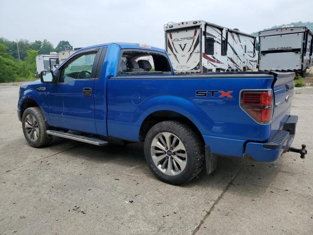 1FTMF1EF7DFB96816 - 2013 FORD F150 BLUE photo 2