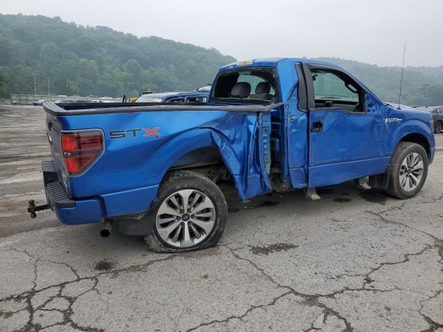 1FTMF1EF7DFB96816 - 2013 FORD F150 BLUE photo 3