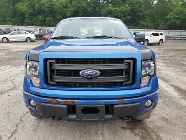 1FTMF1EF7DFB96816 - 2013 FORD F150 BLUE photo 5