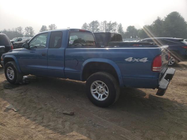 1D7HG12K14S714044 - 2004 DODGE DAKOTA SXT BLUE photo 2