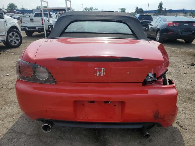 JHMAP11442T007573 - 2002 HONDA S2000 RED photo 6