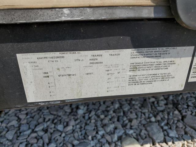 4X4CPR714ED290099 - 2014 FOREST RIVER ROCKWOOD HW276 双色 照片 10