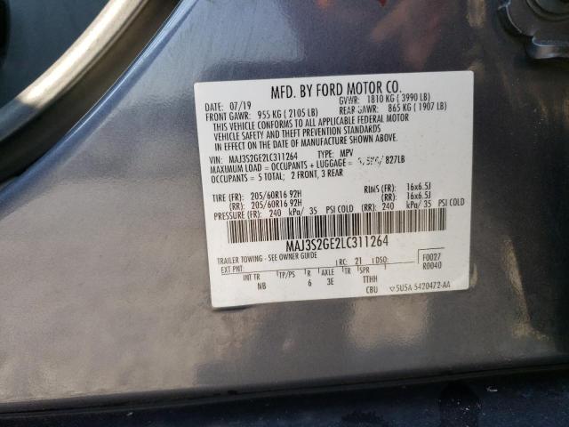 MAJ3S2GE2LC311264 - 2020 FORD ECOSPORT SE Boz foto 13