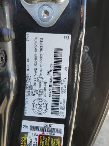 5TFAY5F12EX402658 - 2014 TOYOTA TUNDRA CREWMAX PLATINUM BLACK photo 12