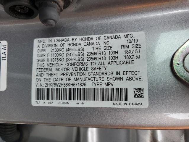 2HKRW2H56KH671826 - 2019 HONDA CR-V EX Gümüş foto 14