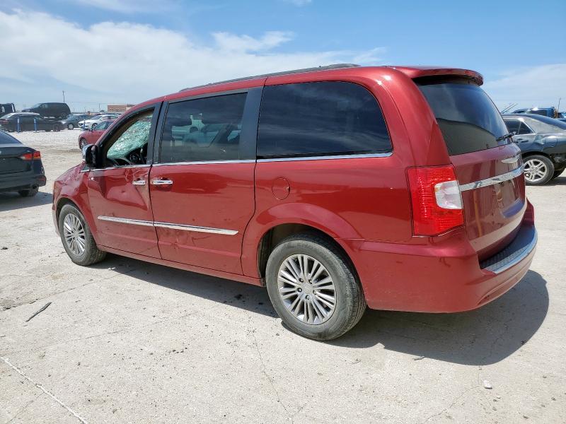 2C4RC1CG6ER195760 - 2014 CHRYSLER TOWN & COU TOURING L RED photo 2