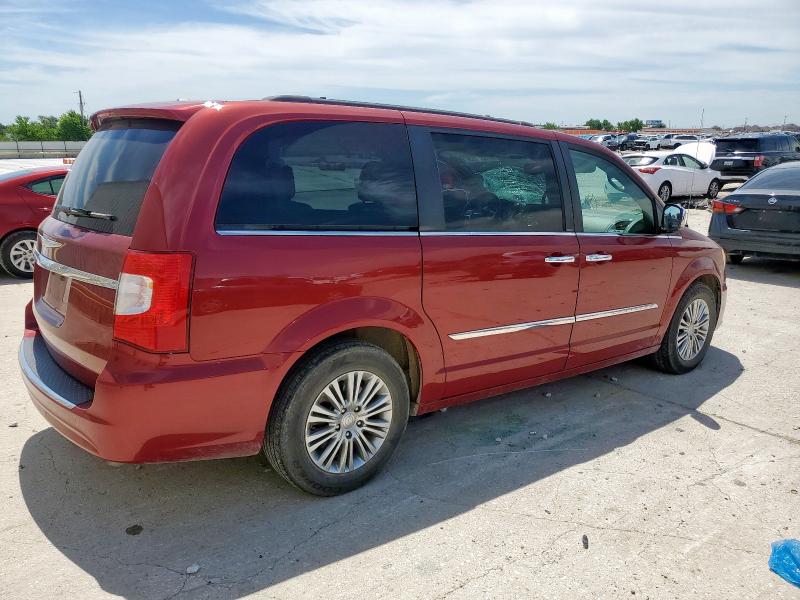 2C4RC1CG6ER195760 - 2014 CHRYSLER TOWN & COU TOURING L RED photo 3