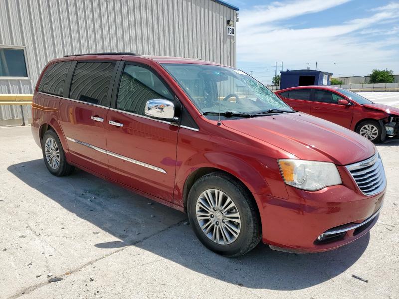 2C4RC1CG6ER195760 - 2014 CHRYSLER TOWN & COU TOURING L RED photo 4