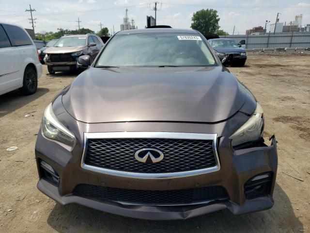 JN1BV7AR9EM693962 - 2014 INFINITI Q50 BASE BROWN photo 5