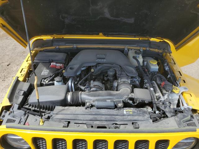 1C4HJXEG4KW549196 - 2019 JEEP WRANGLER U SAHARA YELLOW photo 11