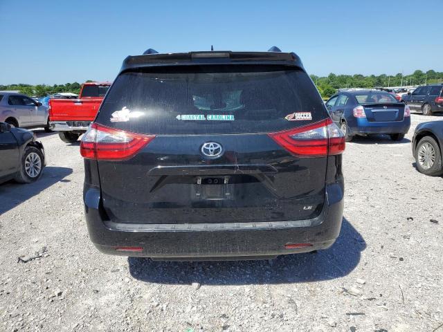 5TDKZ3DC7LS060167 - 2020 TOYOTA SIENNA LE BLACK photo 6