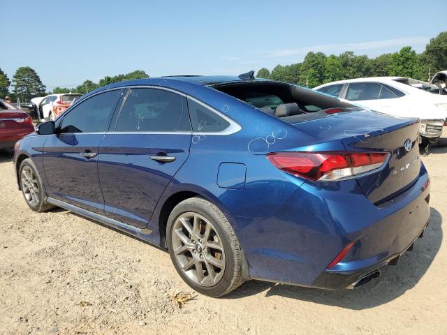 5NPE34AB3KH766833 - 2019 HYUNDAI SONATA LIMITED TURBO BLUE photo 2