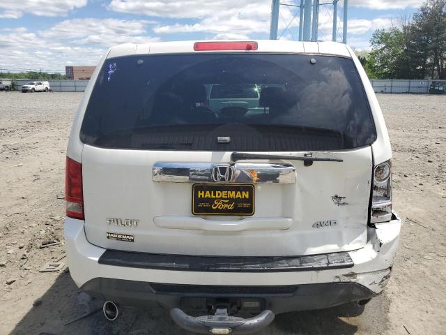 5FNYF4H64DB053809 - 2013 HONDA PILOT EXL თეთრი ფოტო 6