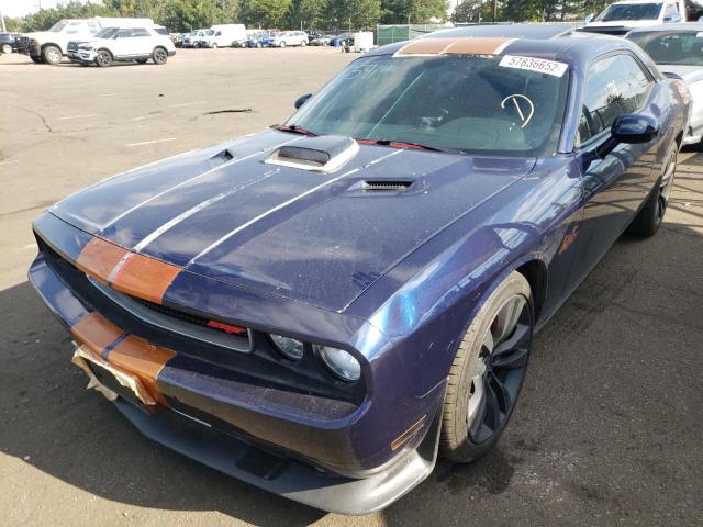 2C3CDYCJ5DH587757 - 2013 DODGE CHALLENGER SRT-8 蓝色 照片 9