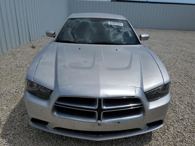 2C3CDXBGXCH172108 - 2012 DODGE CHARGER SE SILVER photo 5