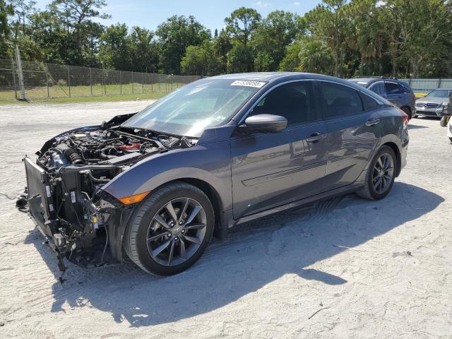19XFC1F71LE014643 - 2020 HONDA CIVIC EXL GRAY photo 1
