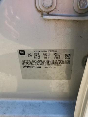 1G11C5SL0FF113056 - 2015 CHEVROLET MALIBU 1LT SILVER photo 12