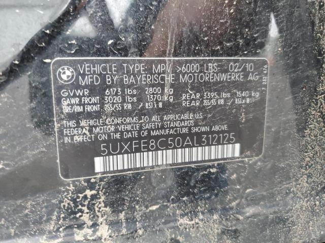 5UXFE8C50AL312125 - 2010 BMW X5 XDRIVE48I Czarny zdjęcie 14