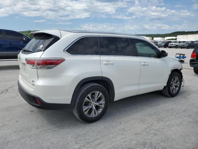 5TDKKRFH1FS072447 - 2015 TOYOTA HIGHLANDER XLE WHITE photo 3