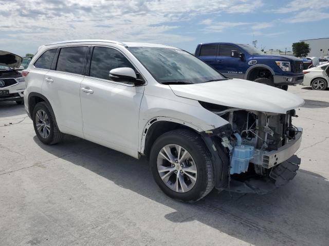 5TDKKRFH1FS072447 - 2015 TOYOTA HIGHLANDER XLE WHITE photo 4