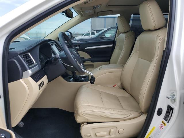 5TDKKRFH1FS072447 - 2015 TOYOTA HIGHLANDER XLE WHITE photo 7