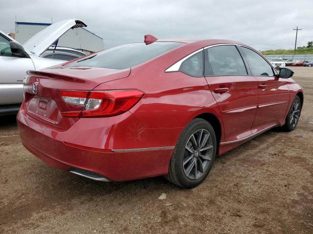 1HGCV1F56NA061850 - 2022 HONDA ACCORD EXL RED photo 3