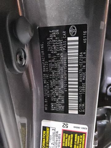 4T1G11AK9PU158840 - 2023 TOYOTA CAMRY SE NIGHT SHADE GRAY photo 12