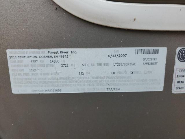 4X4FSAH248J022695 - 2008 FOREST RIVER SANDPIPER 325RGT 白色 照片 10