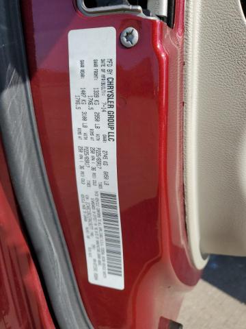 2C4RC1BG1ER438277 - 2014 CHRYSLER TOWN & COU TOURING BURGUNDY photo 13