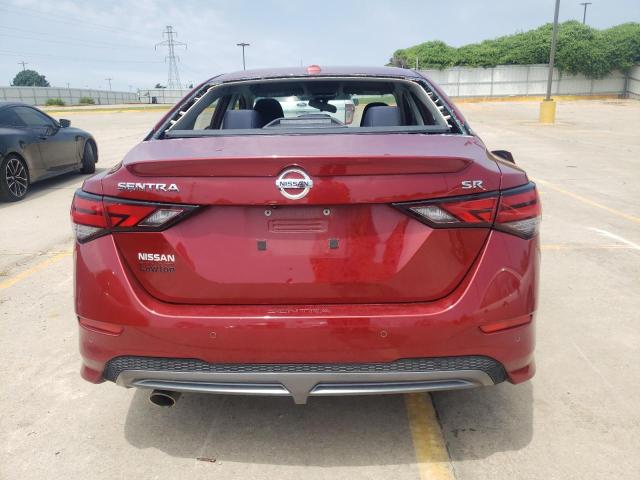 3N1AB8DV1MY273417 - 2021 NISSAN SENTRA SR BURGUNDY photo 6