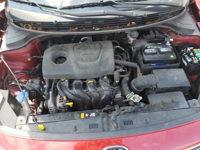 3KPA24AB4KE164481 - 2019 KIA RIO S RED photo 11