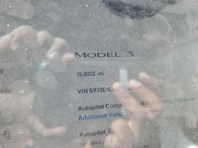 5YJ3E1EA9PF608083 - 2023 TESLA MODEL 3 გრაფიტი ფოტო 9