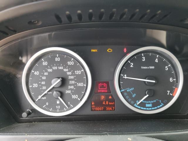 5UXFH0C52ALC66261 - 2010 BMW X6 HYBRID SILVER photo 9