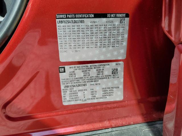 LRBFX2SA7LD037405 - 2020 BUICK ENVISION ESSENCE Qırmızı foto 13