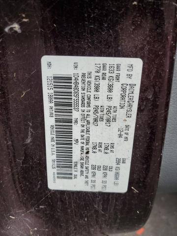 1D4HB48D65F555537 - 2005 DODGE DURANGO SLT BURGUNDY photo 12