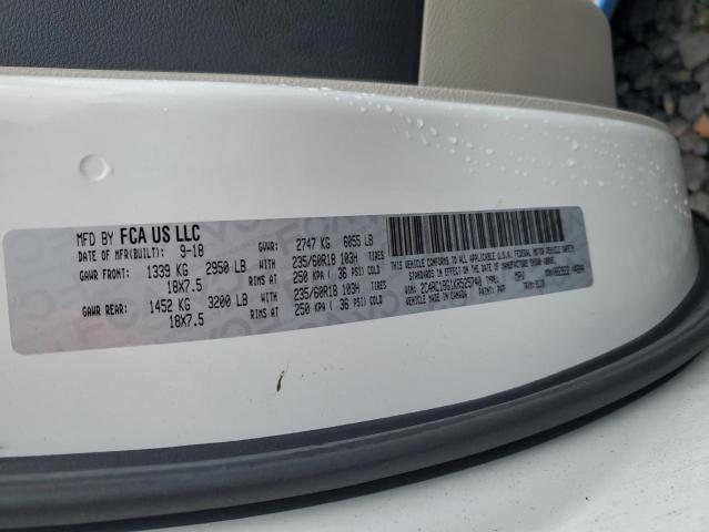 2C4RC1BG1KR525740 - 2019 CHRYSLER PACIFICA TOURING L WHITE photo 13